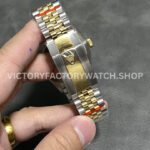 Noob Factory Rolex Sky-Dweller 336933-0006 42mm Half Yellow Gold White Dial Jubilee