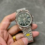 Noob Factory Rolex Sky-Dweller 336934-0002 42mm Full White Gold Green Dial (3) Noob Factory Rolex Sky-Dweller 336934-0002 42mm Full White Gold Green Dial Jubilee