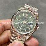 Noob Factory Rolex Sky-Dweller 336934-0002 42mm Full White Gold Green Dial (7) Noob Factory Rolex Sky-Dweller 336934-0002 42mm Full White Gold Green Dial Jubilee
