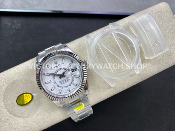 Noob Factory Rolex Sky-Dweller 336934-0003 42mm Full 904L White Dial (1) Noob Factory Rolex Sky-Dweller 336934-0003 42mm Full 904L White Dial