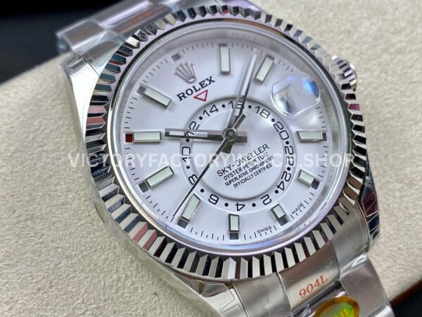 Noob Factory Rolex Sky-Dweller 336934-0003 42mm Full 904L White Dial (6) Noob Factory Rolex Sky-Dweller 336934-0003 42mm Full 904L White Dial