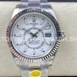 Noob Factory Rolex Sky-Dweller 336934-0003 42mm Full 904L White Dial (7) Rolex Sky-Dweller 336934 replica watch front view