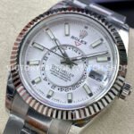 Noob Factory Rolex Sky-Dweller 336934-0003 42mm Full 904L White Dial (9) Noob Factory Rolex Sky-Dweller 336934-0003 42mm Full 904L White Dial