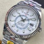 Noob Factory Rolex Sky-Dweller 336934-0004 42mm Full 904L White Dial Jubilee (1) Noob Factory Rolex Sky-Dweller 336934-0004 42mm Full 904L White Dial Jubilee