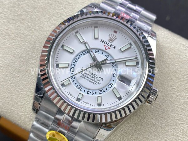 Noob Factory Rolex Sky-Dweller 336934-0004 42mm Full 904L White Dial Jubilee (1) Noob Factory Rolex Sky-Dweller 336934-0004 42mm Full 904L White Dial Jubilee
