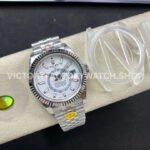 Noob Factory Rolex Sky-Dweller 336934-0004 42mm Full 904L White Dial Jubilee (7) Noob Factory Rolex Sky-Dweller 336934-0004 42mm Full 904L White Dial Jubilee