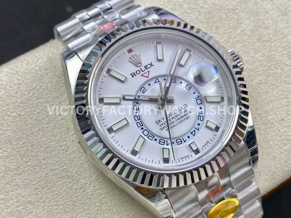 Noob Factory Rolex Sky-Dweller 336934-0004 42mm Full 904L White Dial Jubilee (9) Noob Factory Rolex Sky-Dweller 336934-0004 42mm Full 904L White Dial Jubilee