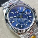 Noob Factory Rolex Sky-Dweller 336934-0006 42mm Full 904L Blue Dial Jubilee