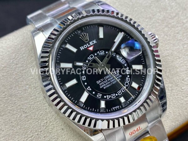 Noob Factory Rolex Sky-Dweller 336934-0007 42mm Full 904L Black Dial