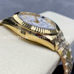 Noob Factory Rolex Sky-Dweller 336938-0006 42mm Full Yellow Gold White Dial Jubilee