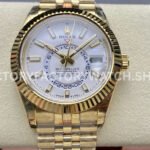sky dweller 336938 white dial gold jubilee replica