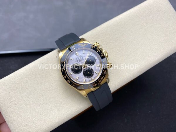 QF Factory Counterweight Rolex Daytona 116518LN-0076 40mm Yellow Gold Oysterflex Meteorite Dial