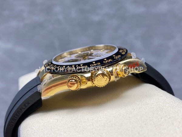 QF Factory Counterweight Rolex Daytona 116518LN-0076 40mm Yellow Gold Oysterflex Meteorite Dial