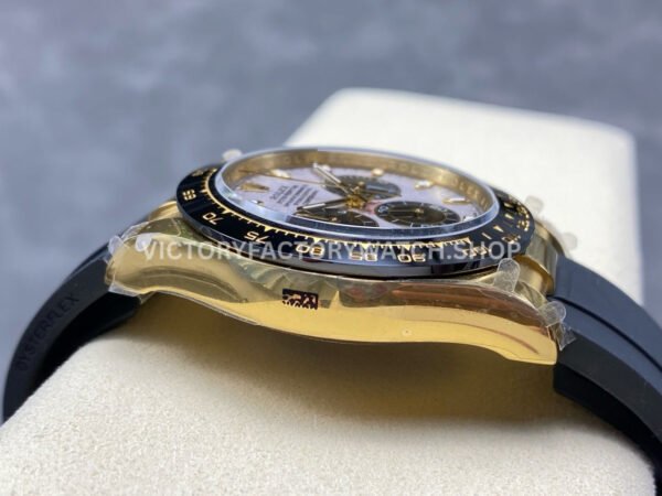 QF Factory Counterweight Rolex Daytona 116518LN-0076 40mm Yellow Gold Oysterflex Meteorite Dial