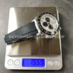 QF Factory Counterweight Rolex Daytona 116519LN-0038 40mm White Gold Oysterflex Meteorite Dial