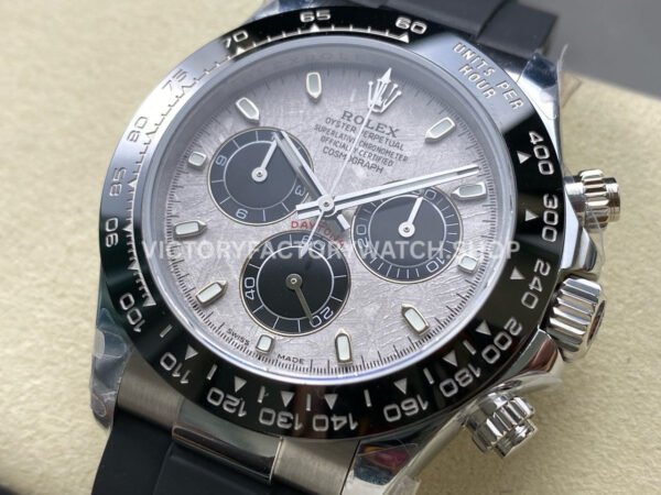 QF Factory Counterweight Rolex Daytona 116519LN-0038 40mm White Gold Oysterflex Meteorite Dial