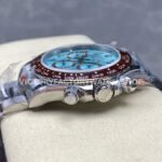 QF Factory CounterWeight Rolex Daytona 126506-0004 40mm Full Platinum Arabic Numerals Ice Blue Dial