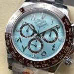 QF Factory CounterWeight Rolex Daytona 126506-0004 40mm Full Platinum Arabic Numerals Ice Blue Dial