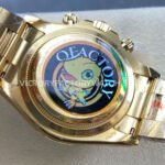 QF Factory CounterWeight Rolex Daytona 126508-0008 40mm Full Yellow Gold Green Dial