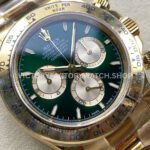 QF Factory CounterWeight Rolex Daytona 126508-0008 40mm Full Yellow Gold Green Dial