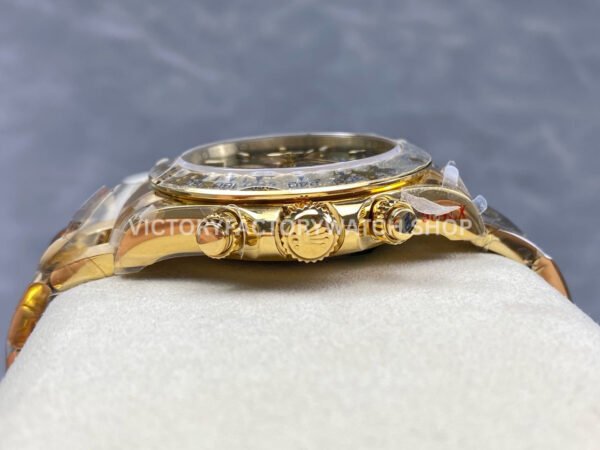 QF Factory CounterWeight Rolex Daytona 126508-0008 40mm Full Yellow Gold Green Dial