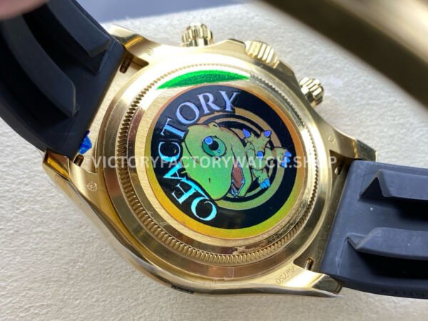 QF Factory CounterWeight Rolex Daytona 126518LN-0002 40mm Yellow Gold Oysterflex White Dial (1) QF Factory Counterweight Rolex Daytona 126518LN-0002 40mm Yellow Gold Oysterflex White Dial