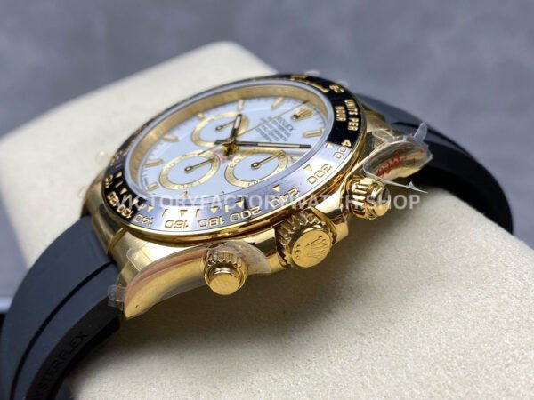 QF Factory CounterWeight Rolex Daytona 126518LN-0002 40mm Yellow Gold Oysterflex White Dial (3) QF Factory Counterweight Rolex Daytona 126518LN-0002 40mm Yellow Gold Oysterflex White Dial