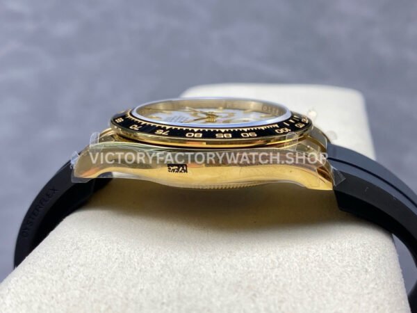 QF Factory CounterWeight Rolex Daytona 126518LN-0002 40mm Yellow Gold Oysterflex White Dial (5) QF Factory Counterweight Rolex Daytona 126518LN-0002 40mm Yellow Gold Oysterflex White Dial