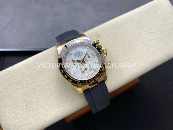 QF Factory CounterWeight Rolex Daytona 126518LN-0002 40mm Yellow Gold Oysterflex White Dial (6) QF Factory Counterweight Rolex Daytona 126518LN-0002 40mm Yellow Gold Oysterflex White Dial