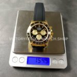 QF Factory CounterWeight Rolex Daytona 126518LN-0004 40mm Yellow Gold Oysterflex Black Dial (6) QF Factory Counterweight Rolex Daytona 126518LN-0004 40mm Yellow Gold Oysterflex Black Dial