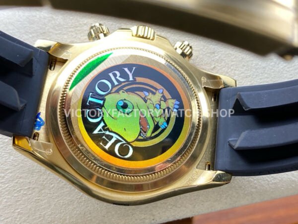 QF Factory CounterWeight Rolex Daytona 126518LN-0008 40mm Yellow Gold Oysterflex Black Dial (4) QF Factory CounterWeight Rolex Daytona 126518LN-0008 40mm Yellow Gold Oysterflex Black Dial