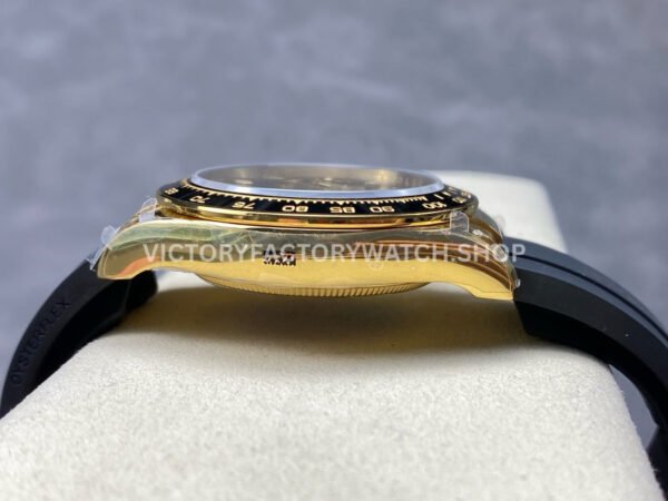 QF Factory CounterWeight Rolex Daytona 126518LN-0008 40mm Yellow Gold Oysterflex Black Dial (6) QF Factory CounterWeight Rolex Daytona 126518LN-0008 40mm Yellow Gold Oysterflex Black Dial