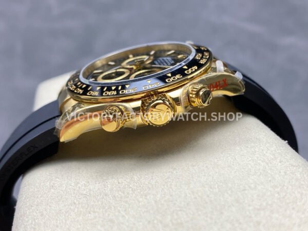 QF Factory CounterWeight Rolex Daytona 126518LN-0008 40mm Yellow Gold Oysterflex Black Dial (7) QF Factory CounterWeight Rolex Daytona 126518LN-0008 40mm Yellow Gold Oysterflex Black Dial