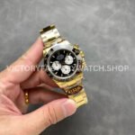 QF Factory CounterWeight Rolex Daytona 126528LN-0001 40mm Full Yellow Gold White Eye Black Di (1) QF Factory Counterweight Rolex Daytona 126528LN-0001 40mm Full Yellow Gold White Eye Black Dial
