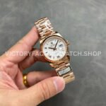 QF Factory Counterweight Rolex Day-Date 128235-0052 36mm Full Rose Gold Roman Numerals White (3) QF Factory Counterweight Rolex Day-Date 128235-0052 36mm Full Rose Gold Roman Numerals White Dial