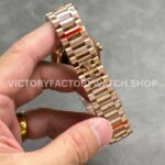 QF Factory Counterweight Rolex Day-Date 128235-0052 36mm Full Rose Gold Roman Numerals White (7) QF Factory Counterweight Rolex Day-Date 128235-0052 36mm Full Rose Gold Roman Numerals White Dial