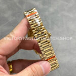QF Factory Counterweight Rolex Day-Date 128238 36mm Full Yellow Gold Gold Dial