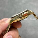 QF Factory Counterweight Rolex Day-Date 128238-0118 36mm Full Yellow Gold Roman Numerals G (6) QF Factory Counterweight Rolex Day-Date 128238-0118 36mm Full Yellow Gold Roman Numerals Green Dial