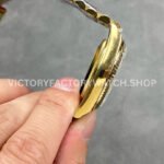 QF Factory Counterweight Rolex Day-Date 128238-0118 36mm Full Yellow Gold Roman Numerals G (8) QF Factory Counterweight Rolex Day-Date 128238-0118 36mm Full Yellow Gold Roman Numerals Green Dial