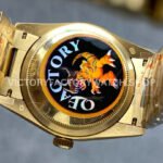 QF Factory Counterweight Rolex Day-Date 128238-0118 36mm Full Yellow Gold Roman Numerals G (9) QF Factory Counterweight Rolex Day-Date 128238-0118 36mm Full Yellow Gold Roman Numerals Green Dial