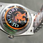 QF Factory Counterweight Rolex Day-Date 128239-0023 36mm Full 904L Diamond Mope Baguette Diamond Blue Dial