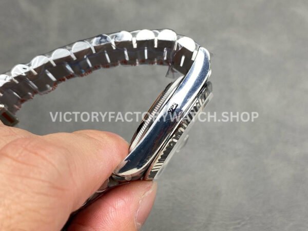 QF Factory Counterweight Rolex Day-Date 128239-0059 36mm Full 904L Roman Numerals White Dial (1) QF Factory Counterweight Rolex Day-Date 128239-0059 36mm Full 904L Roman Numerals White Dial