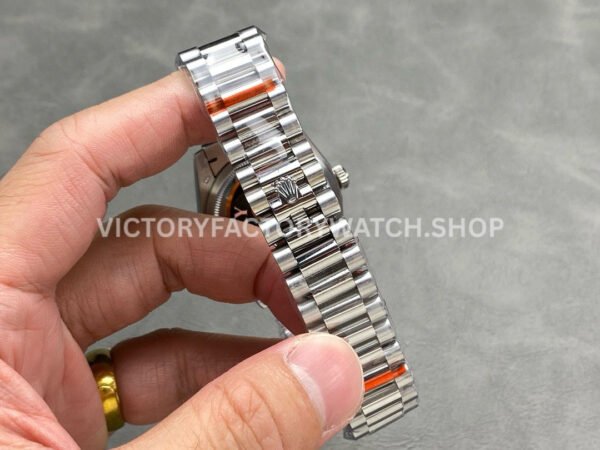 QF Factory Counterweight Rolex Day-Date 128239-0059 36mm Full 904L Roman Numerals White Dial (3) QF Factory Counterweight Rolex Day-Date 128239-0059 36mm Full 904L Roman Numerals White Dial