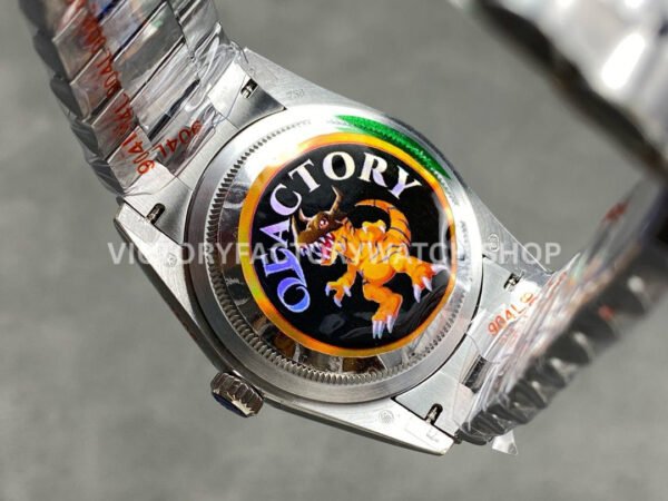 QF Factory Counterweight Rolex Day-Date 128239-0063 36mm Full 904L Roman Numerals Blue Dial