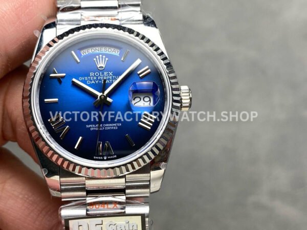 QF Factory Day-Date 128239 3255 replica watch