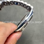 QF Factory Counterweight Rolex Day-Date 128239-0071 36mm Full 904L Baguette Diamond Pink Dial