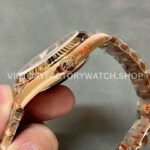 QF Factory Counterweight Rolex Day-Date 228235-0045 40mm Full Rose Gold Baguette Diamond Black D (3) QF Factory Counterweight Rolex Day-Date 228235-0045 40mm Full Rose Gold Baguette Diamond Black Dial