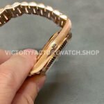 QF Factory Counterweight Rolex Day-Date 228235-0045 40mm Full Rose Gold Baguette Diamond Black D (4) QF Factory Counterweight Rolex Day-Date 228235-0045 40mm Full Rose Gold Baguette Diamond Black Dial