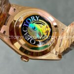 QF Factory Counterweight Rolex Day-Date 228235-0045 40mm Full Rose Gold Baguette Diamond Black D (7) QF Factory Counterweight Rolex Day-Date 228235-0045 40mm Full Rose Gold Baguette Diamond Black Dial