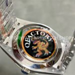 QF Factory Counterweight Rolex Day-Date 228236-0006 40mm Full Platinum Baguette Diamond Blue Dial (4) QF Factory Counterweight Rolex Day-Date 228236-0006 40mm Full Platinum Baguette Diamond Blue Dial